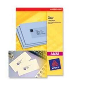 LA1002 | Avery 20tv Mini Laser Labels Clear L7552-25