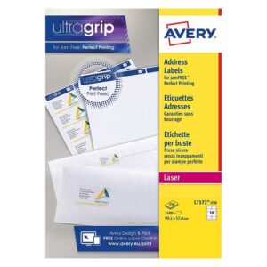 LA1071 | Avery Laser Labels White (10/Sheet) Pack 250 L7173-250