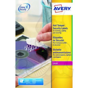 LA1085 | Avery Label AntiTamper 63x30mm Pack 540