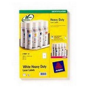 LA1344 | Avery Heavy Duty Labels Laser 2 per Sheet 199.6x143.5mmWhite