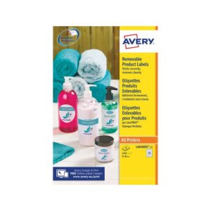 LA1415 | Avery White Removable Laser Labels Round 63.5mm Pack 25