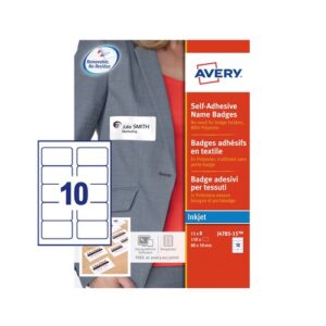LA1437 | Avery J4785 Self-Ad Badges 80x50 150-15s