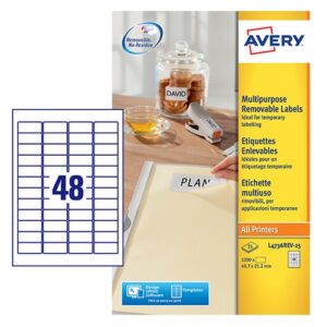 LA1454 | Avery Remb Labels 45.7 x 21.2 mm 25s