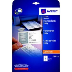 LA2003 | Avery Business Cards Laser Pack 25 C32011-25