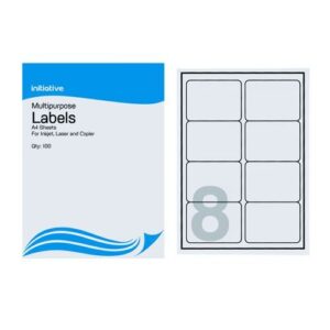 LA2015 | Initiative Multipurpose Labels 99.1 x 67.7mm 8 Lab/Sh Pk 100