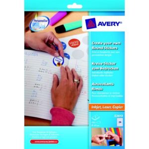 LA2198 | Avery Create Your Own Round Sticker Pack of 8 E3613