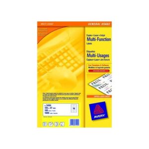 LA2662 | Avery Multipurpose Labels 21TV 100 Sheet 3652