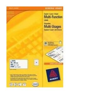 LA2664 | Avery Multipurpose Labels 65TV 100 Sheet 3666