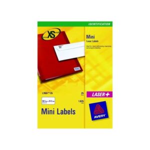 LA7666 | Avery Laser Labels 65 Per Sheet White L7651-25
