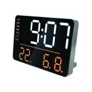 LI3038 | Unilux Numi Digital Wall Clock Black