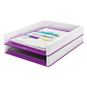 LT1209 | Leitz Letter Tray WOW Duo Colour White/Purple