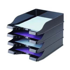LT1211 | Deflecto Steritouch Letter Tray Blk