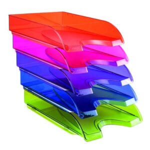 LT5021 | Happy by CEP Pack of 5 Multicolour Letter Trays