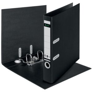 LV1122 | Leitz 180° Recycle Lever Arch File 50mm A4. Black Pack 10
