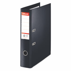 LV1222 | Esselte Polypropylene Lever Arch File 70mm FC Black 48087