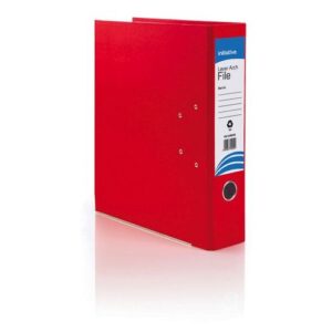 LV9142 | Initiative Lever Arch File A4 Red Metal Shoe and Thumbring