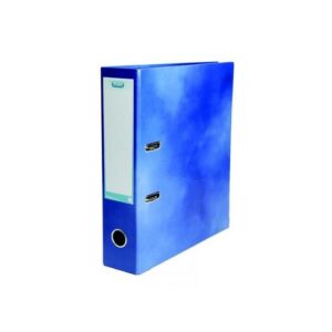 LV9393 | Elba Lever Arch File Laminated Gloss Finish 70mm A4 Blue