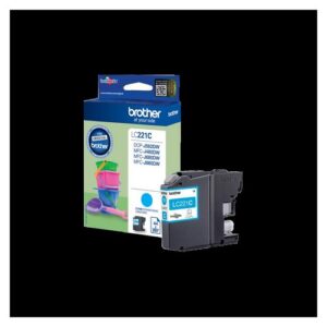 LZ6384 | Brother LC221C Cyan Ink Cartridge Yield 260 Pages