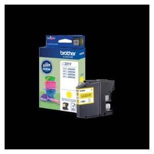 LZ6386 | Brother LC221Y Yellow Ink Cartridge Yield 260 Pages