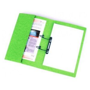 MF1238 | Railex Polifile Foolscap With Pocket 330Gsm Emerald Pack 25