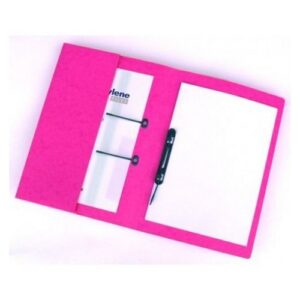 MF1241 | Railex Polifile Foolscap With Pocket 330Gsm Cerise Pack 25