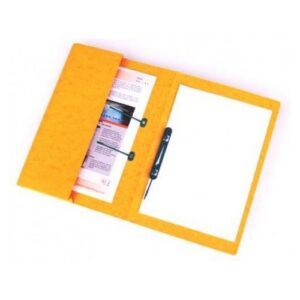 MF1242 | Railex Polifile Foolscap With Pocket 330Gsm Gold Pack 25