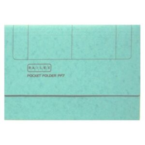 MF1254 | Railex Pocket Folder Foolscap 330Gsm Tuquoise Pack 25