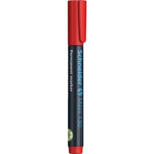 MK2114 | Schneider Maxx 130 Perm Marker Bullet Tip Red PK10
