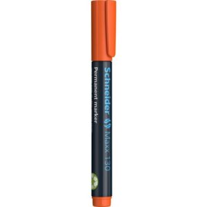 MK2118 | Schneider Maxx 130 Perm Marker Bullet Tip Orange PK10