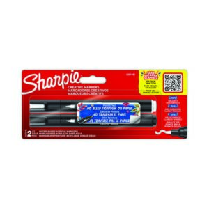 MK2130 | Sharpie Marker Bullet Blk/Wht Pk2
