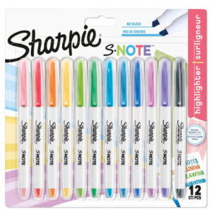 MK2134 | Sharpie S-Note Assorted PK12