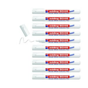 MK2207 | Edding 8046 Ready white industry pen perm marker pk 10