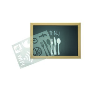 MK2308 | Securit Chalk Mkr Stencil Set Pk6