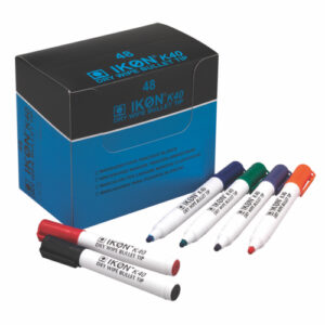 MK3023 | Ikon K40 Drywipe Bullet Tip Black Pack 48