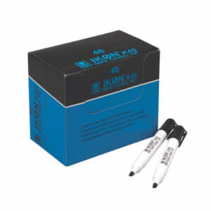 MK3025 | Ikon K40 Drywipe Chisel Tip Black Pack 48