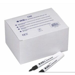 MK3027 | WB Sl Drywipe Bullet Tip Black Pack 100
