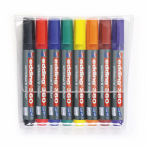 MK3128 | Edding 360 Drywipe Markers Assorted 8s 4-360-8