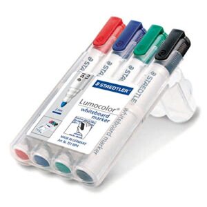 MK3145 | Steadtler Lumcolor Whiteboard Markers Assorted Pk 4 351 WP4
