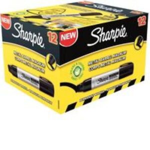 MK3812 | Sharpie Metal Permanent Marker Large Chisel Tip Black