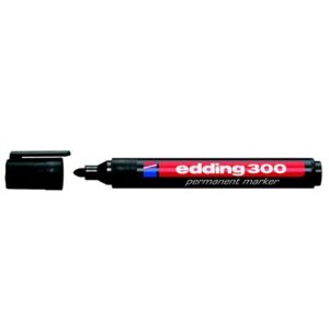 MK3825 | Edding Permanent Marker 300 Bullet Tip Black 300-001