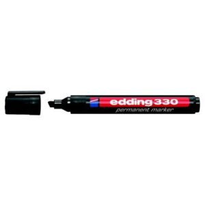 MK3826 | Edding Permanent Marker 330 Chisel Tip Black 330-001