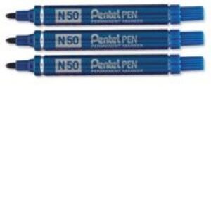 MK3892 | Pentel N50 Permanent Marker Bullet Tip Blue N50-C