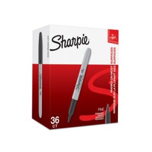 MK8282 | Sharpie Fine Permanent Marker Black Pack of 36 2025040