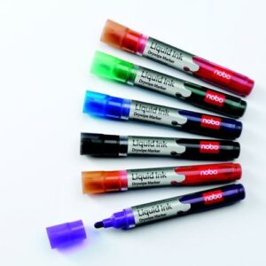 MK9184 | Nobo Liquid Ink Drymarker Assorted Pack 6 1901077