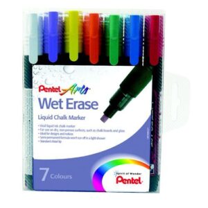 MK9195 | Pentel Chalk Marker Assorted Wallet 7 SMW26/7