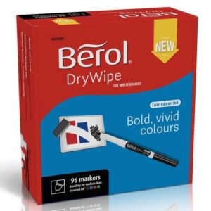 MK9438 | Berol Dry Wipe Marker Broad Black 192s