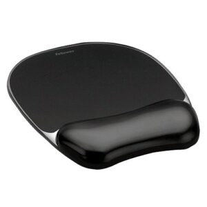 MP9698 | Fellowes Crystal Mousepad And Wrist Rest Black 9112101