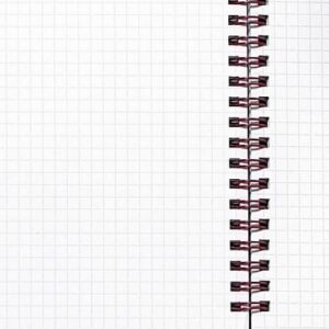 MS8392 | Black N Red Notebook A4 Quadrille 5mm Squares J99085