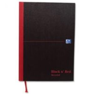 MS8396 | Black N Red Recycled Notebook A5 Casebound C67025