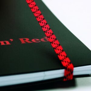 MS8400 | Black N Red Recycled Notebook A5 Polypropylene L67027